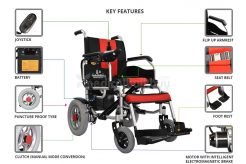 Power Wheelchair With Electromagnetic Brakes G01X