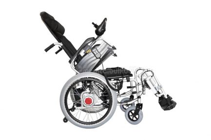 Reclining-Electrical-Wheelchair-G04-Flip-up-Arm