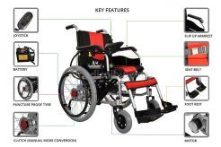 Electrical Wheelchair with Big Wheels