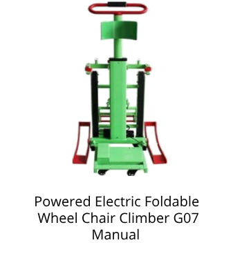 Multi Use Stair Climbing Power Wheel Chair G06 Manual